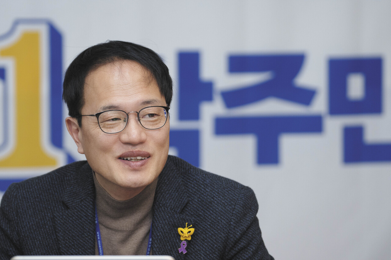 더불어민주당 박주민 후보 (사진 : 정민구 기자)