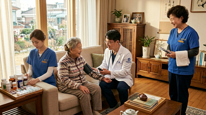 ‘지역사회 통합돌봄’ 제도가 오는 3월 27일부터 전국에서 본격 시행된다. (AI 이미지 생성)